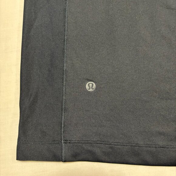 Lululemon Mens Stretch Golf Polo Short Sleeve Polo Classic Navy Blue Large - Picture 5 of 7